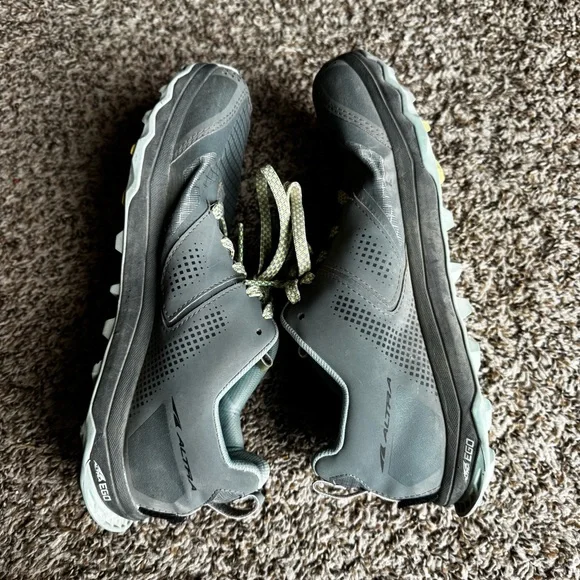Altra Women’s 8 Lone Peak 5 Grey Blue Trail Hiking Athletic Shoe - Picture 8 of 9